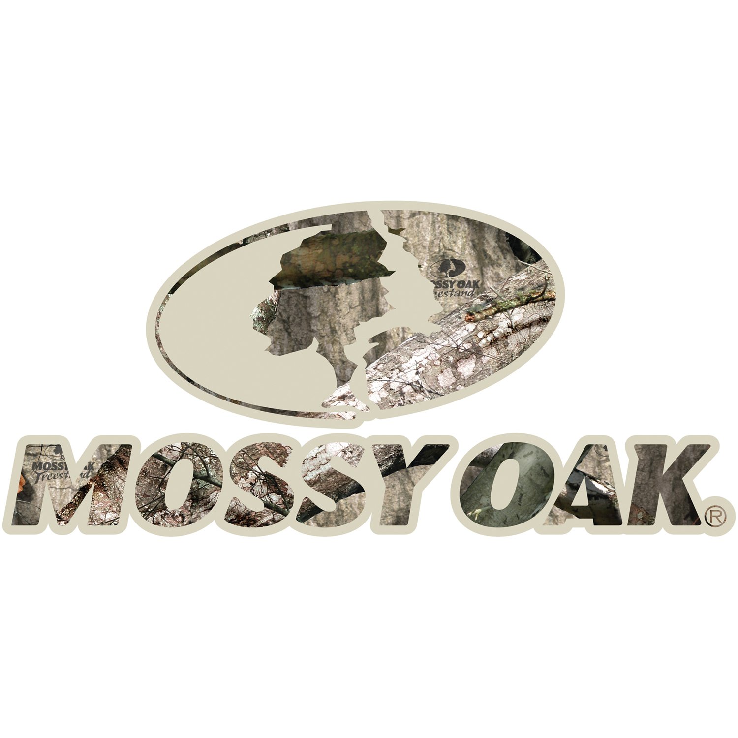 Mossy Oak Graphics Logo Decal, Easy to Install, No-fade, Cast Vinyl, Treestand 13006-TS-S