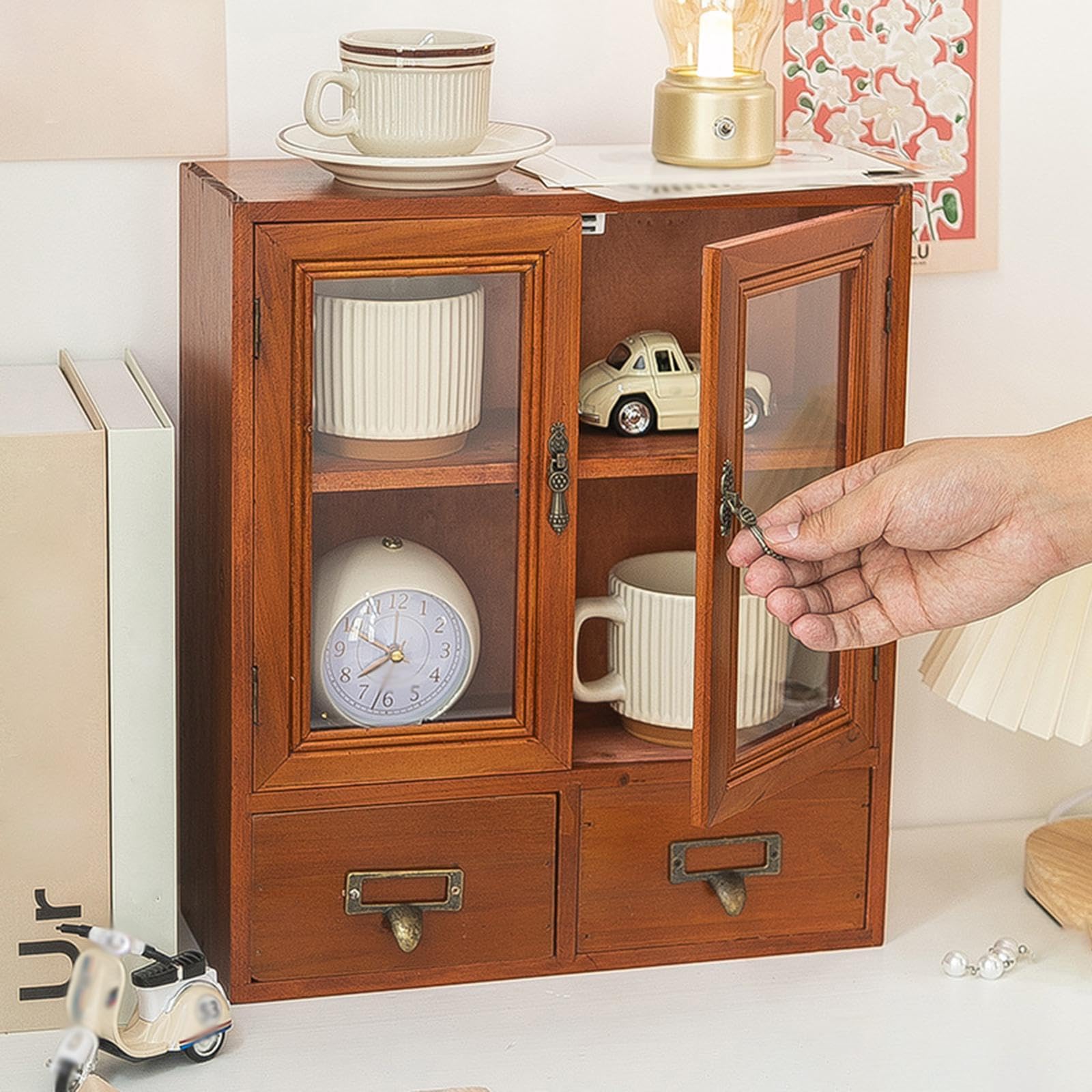 KESOTO Armadietto Portaoggetti, Mobili, Cassette per Forniture, Armadietto per Ufficio, Camere Da Letto, Casa