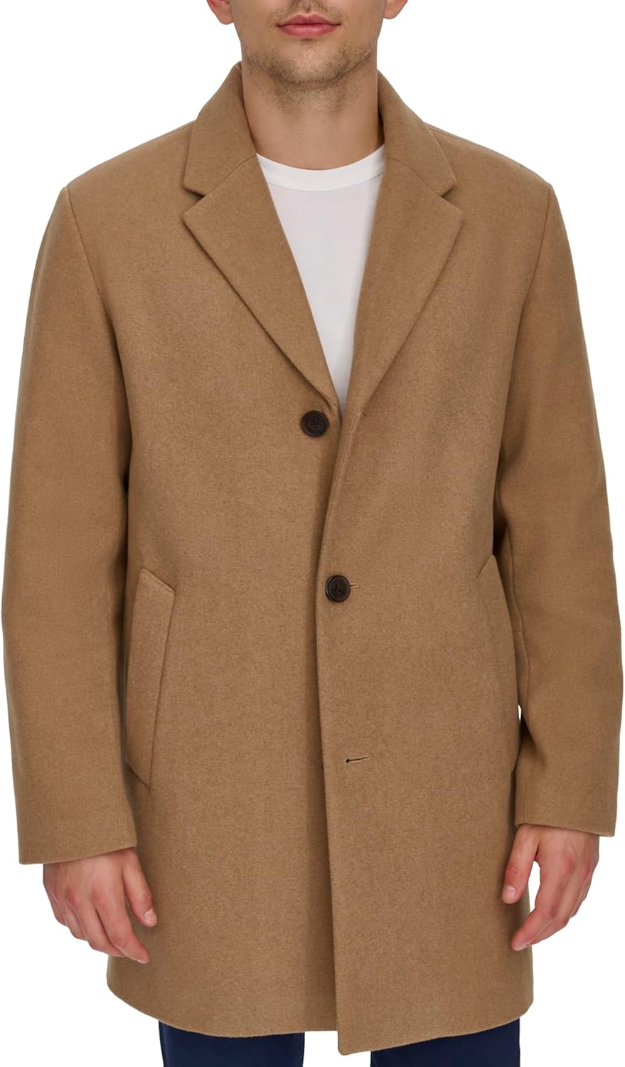 DOCKERS Men's The Henry Wool Blend Top Coat