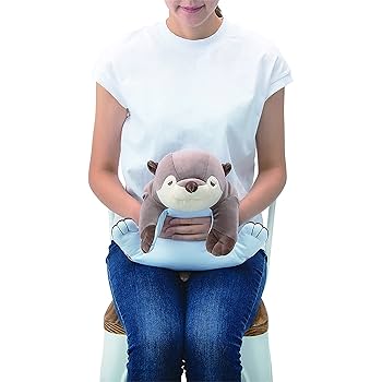 りぶはあと抱き枕 眠りをサポート機能付き91010-33 ［カワウソのくるり］ Amazon｜りぶはあと 抱き枕 プレミアムねむねむアニマルズ