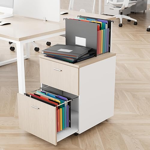 Miniatura 7 de EOOUT Carpetas de archivo para archivador, paquete de 6 carpetas colgantes tamaño carta con 7 bolsillos de acordeón expandibles, pestañas de corte