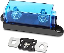 Mega Sicherungshalter 12 v / 48 v kfz Sicherungshalter Anm Sicherungshalter con Mega Sicherung 100A Langlebig Staubabweisend für LKW PKW Wohnmobil Wohnwagen
