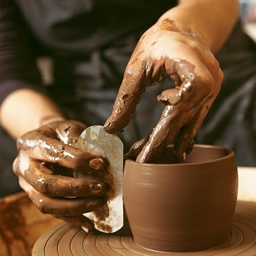 Miniatura 6 de 6 piezas de raspador de arcilla de acero inoxidable, herramientas de cerámica de acero, costillas de arcilla, raspador suave, cortador de escultura,