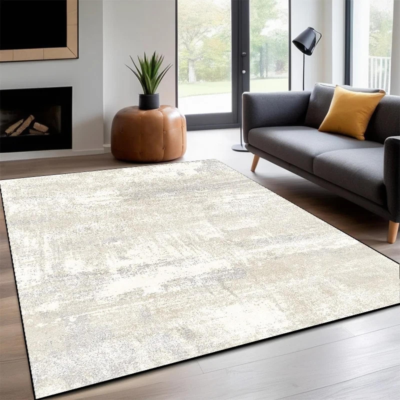 Tapis de chambre moderne et grand tapis antidérapant pour créer un salon cocooning