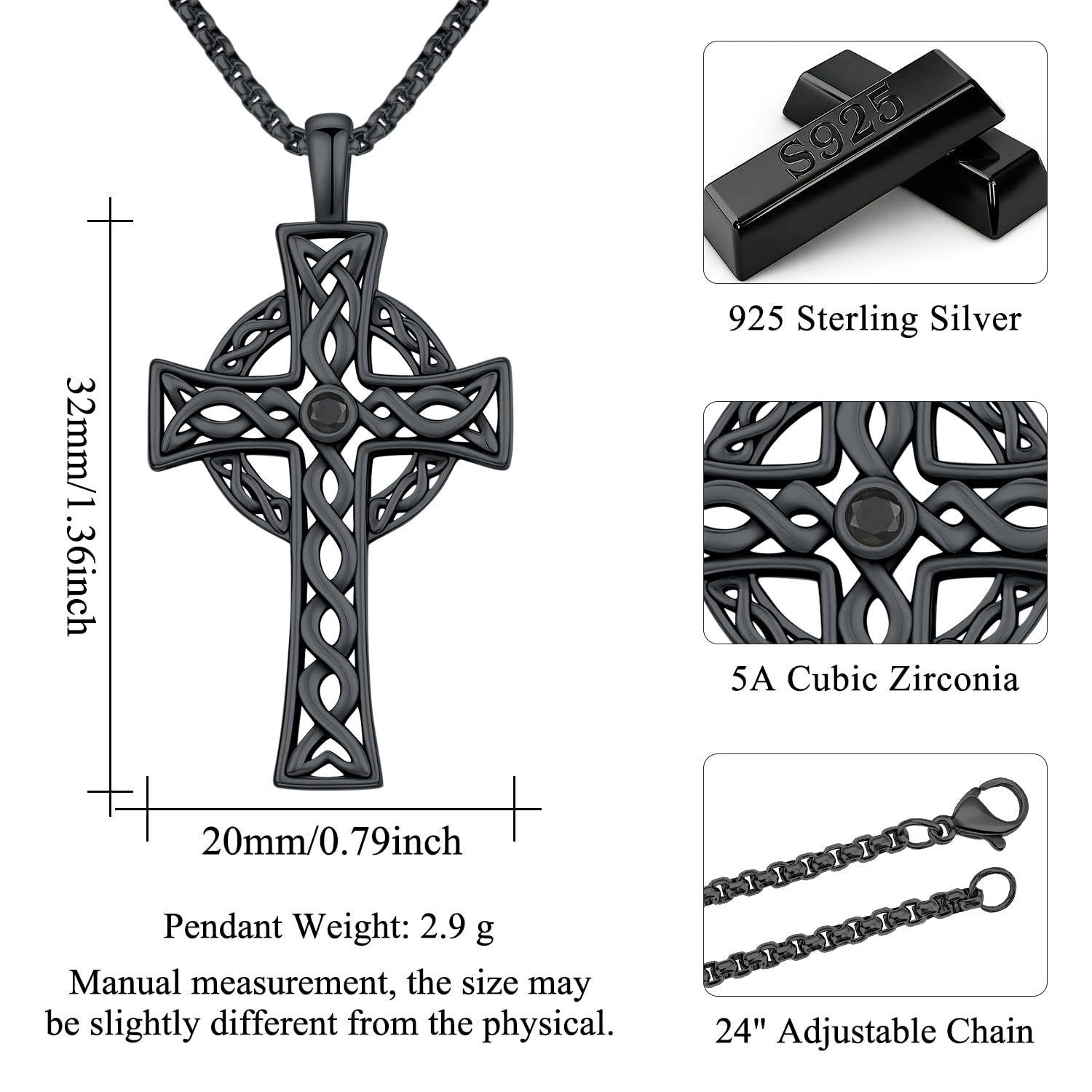 Collar Vikingo Hombre Plata de Ley 925 Joyería Vikinga Colgante Vikinga Runas Vegvisir Mitología Nórdica Amuleto Joyería Regalo para Hombre Mujer