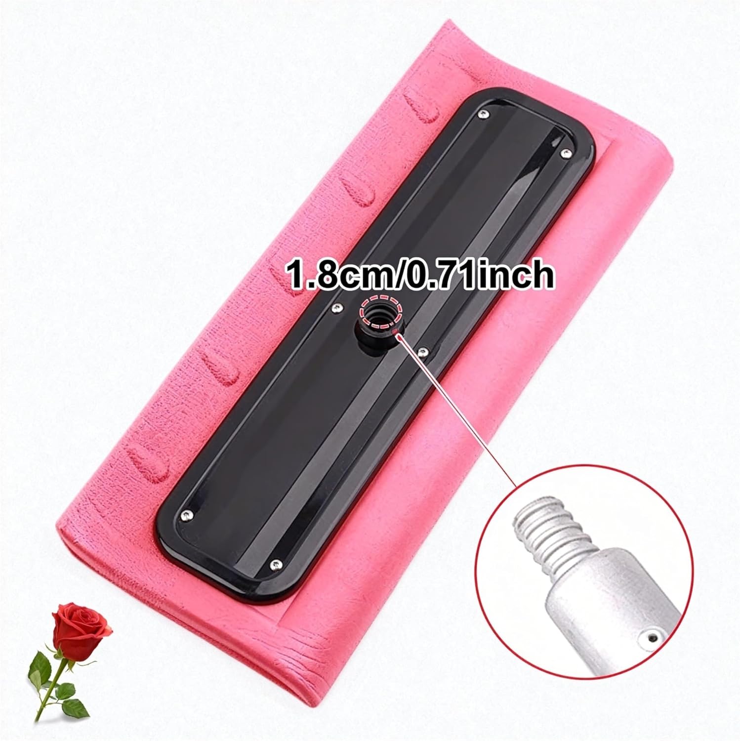 Foam Head Roof Snow Rake（only Brush） - Lightweight No-Scratch Snow Brush for Vehicles, Roofs & Gutters, Pole-Compatible Design for Winter Snow Removal - Head Only(2 pcs)