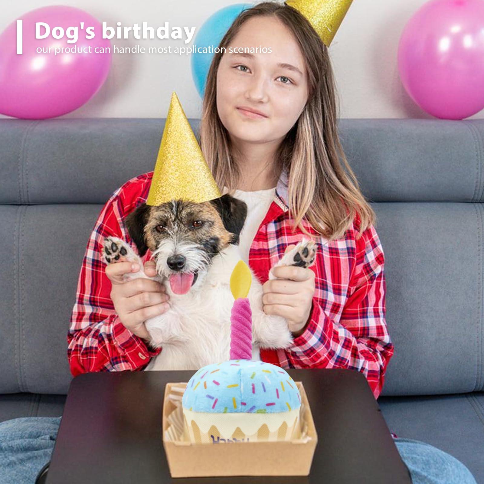 Giocattoli Di Peluche Per Cani - Torta E Osso Morbidi, Per Cuccioli E Cani Piccoli - Foto 2