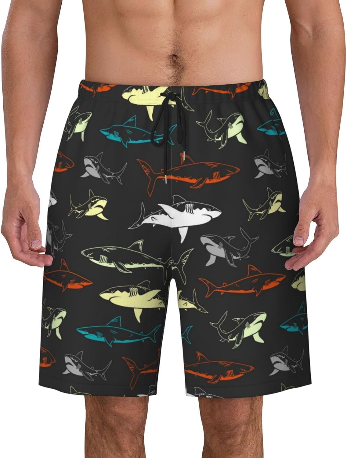 Mens Swim Trunks with Mesh Lining,Quick Dry Swimsuit Board Shorts Beach Pants Swimwear Bathing Suits