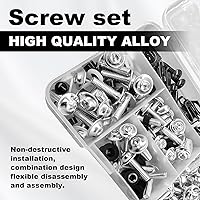 Vista 13 de 177 Pcs Red Fairing Bolt Kit M5 M6 Motorcycle Windscreen Screws Compatible Aluminum Fasteners for Motorcycle Fairing Screws Fairing Bolts Nut Clips