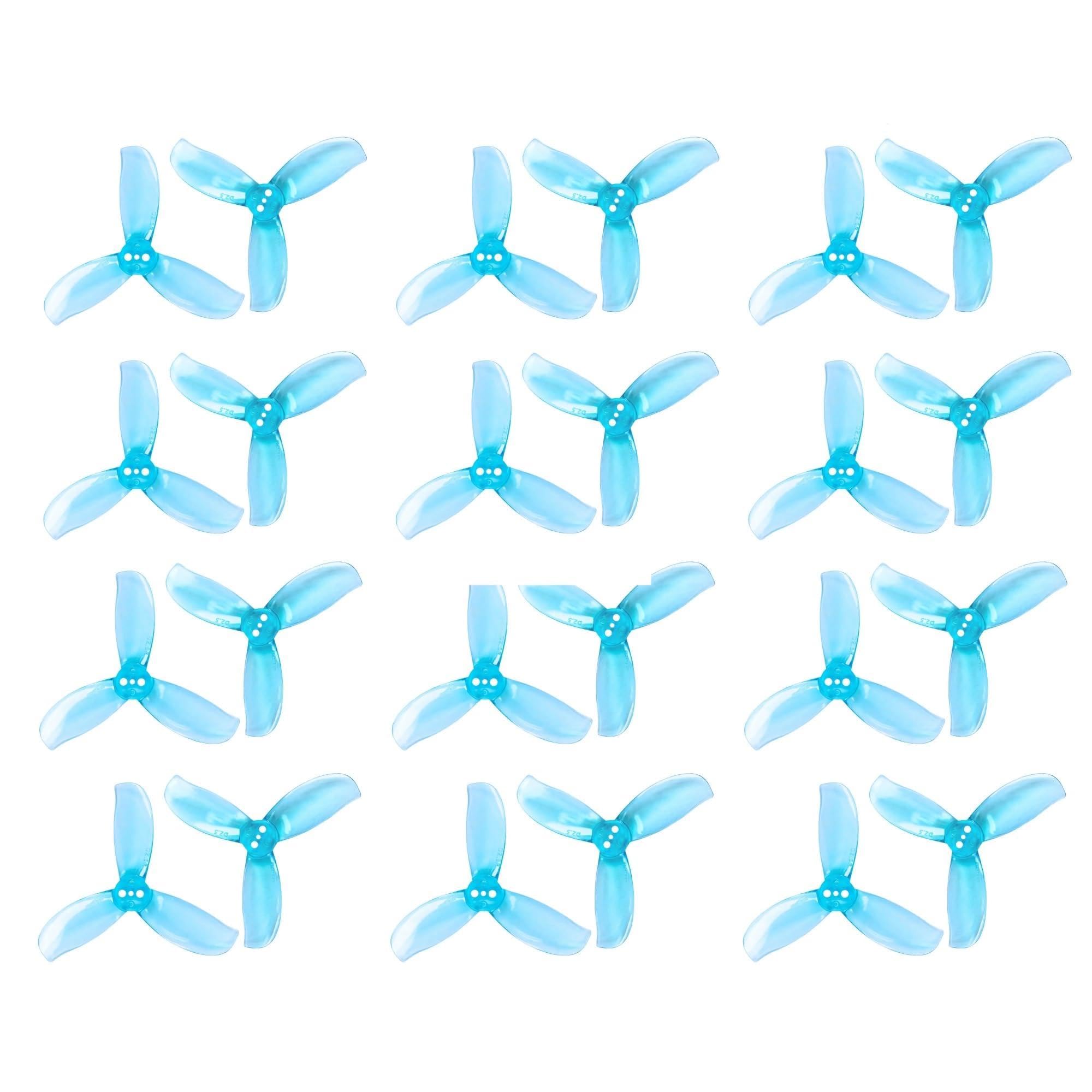 24Unidades Hélice PC 2,5Pulgadas 3Palas Orificio 1,5mm Dron FPV Cinewhoop