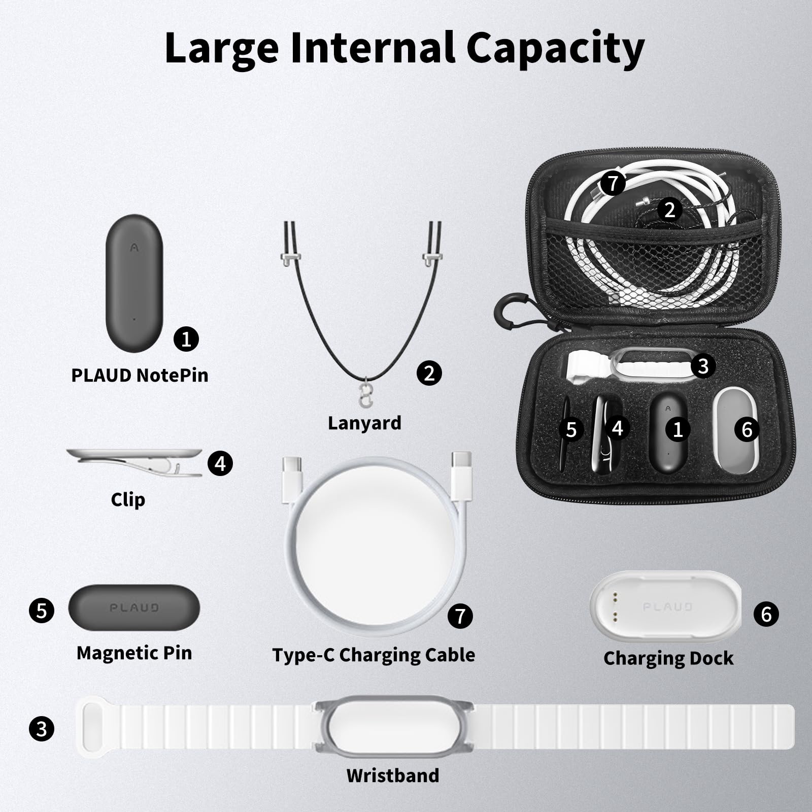 Amazon.com: Travel Case for Plaud NotePin S/Plaud NotePin Voice