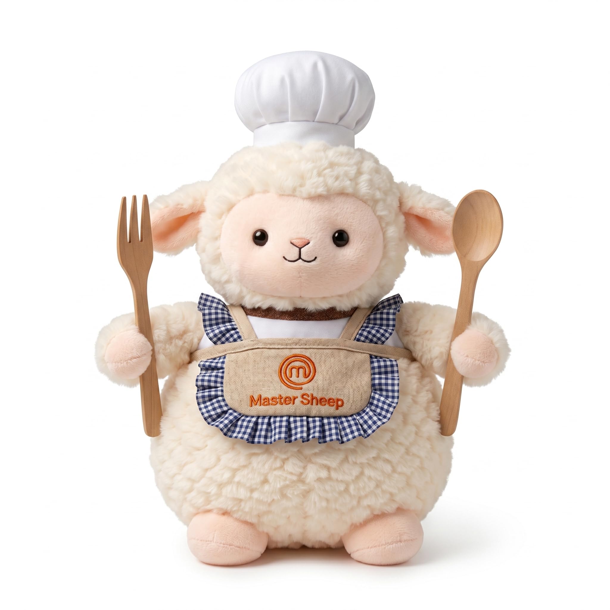 Chef Sheep Soft Toy 35 CM, Ultra Soft Lamb Plush Toy with Chef Hat, Cute Huggable Stuffed Animal for Kids, Plush Teddy for Boys & Girls, Birthday Gift-image-12