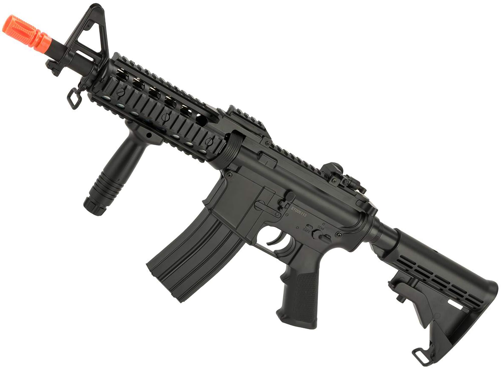 Buy Evike Airsoft CYMA AEG Mag Compatible Full Size M.4 Airsoft SPR.ing Powered Ri.fle