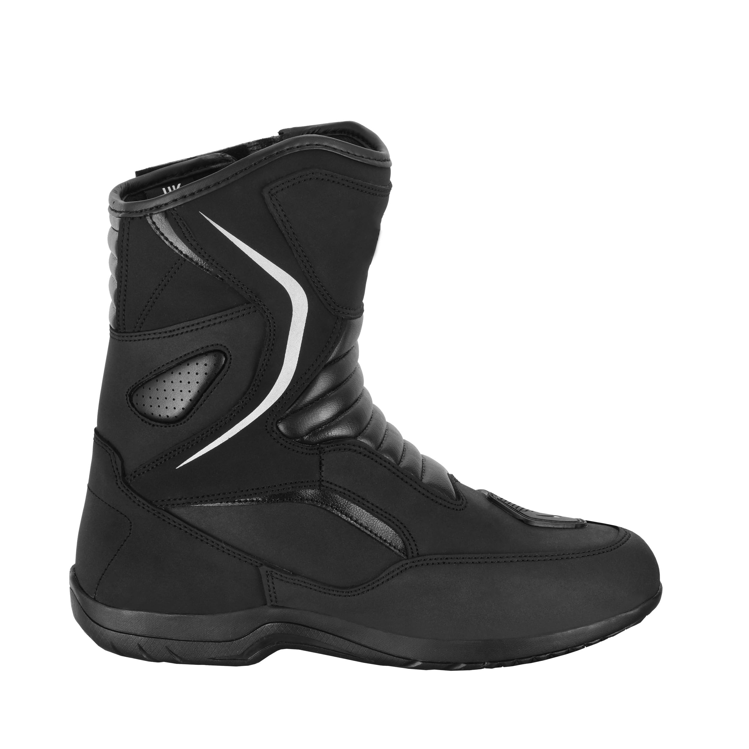 Botas de Motocross Hombre | Botas Piel Moto con Suela de Goma | Botas Motocicleta Rider de Cuero Proteccion para Hombre CE Approved EN 13634:2017