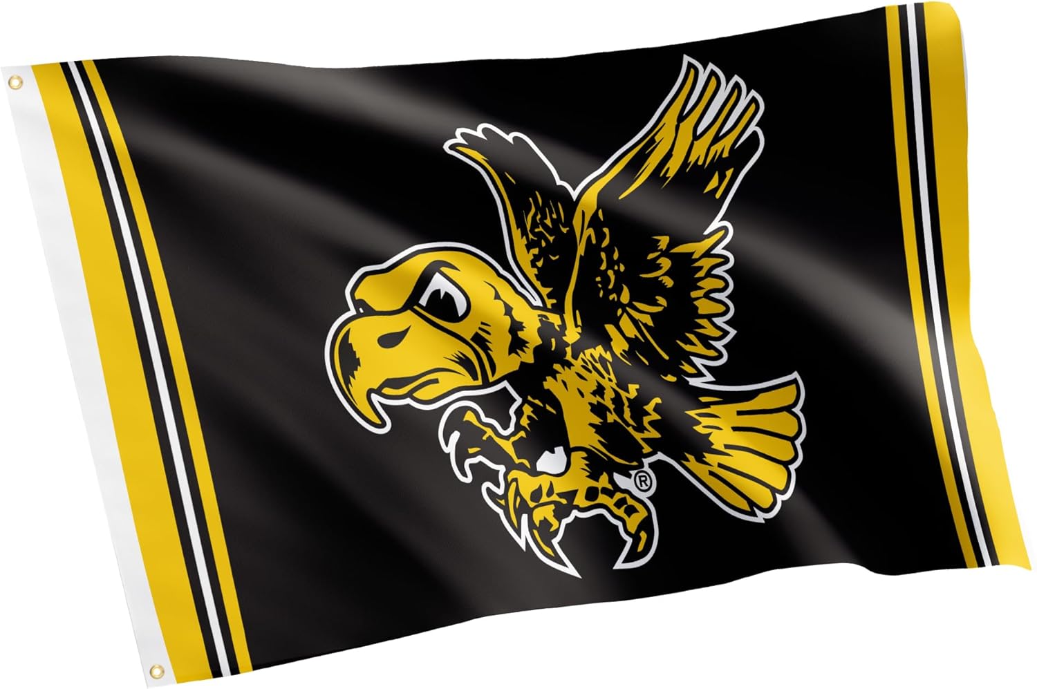 Desert Cactus University of Iowa Flag Hawkeyes Banners 100% Polyester Indoor Outdoor 3x5 feet Flags (Vintage A)