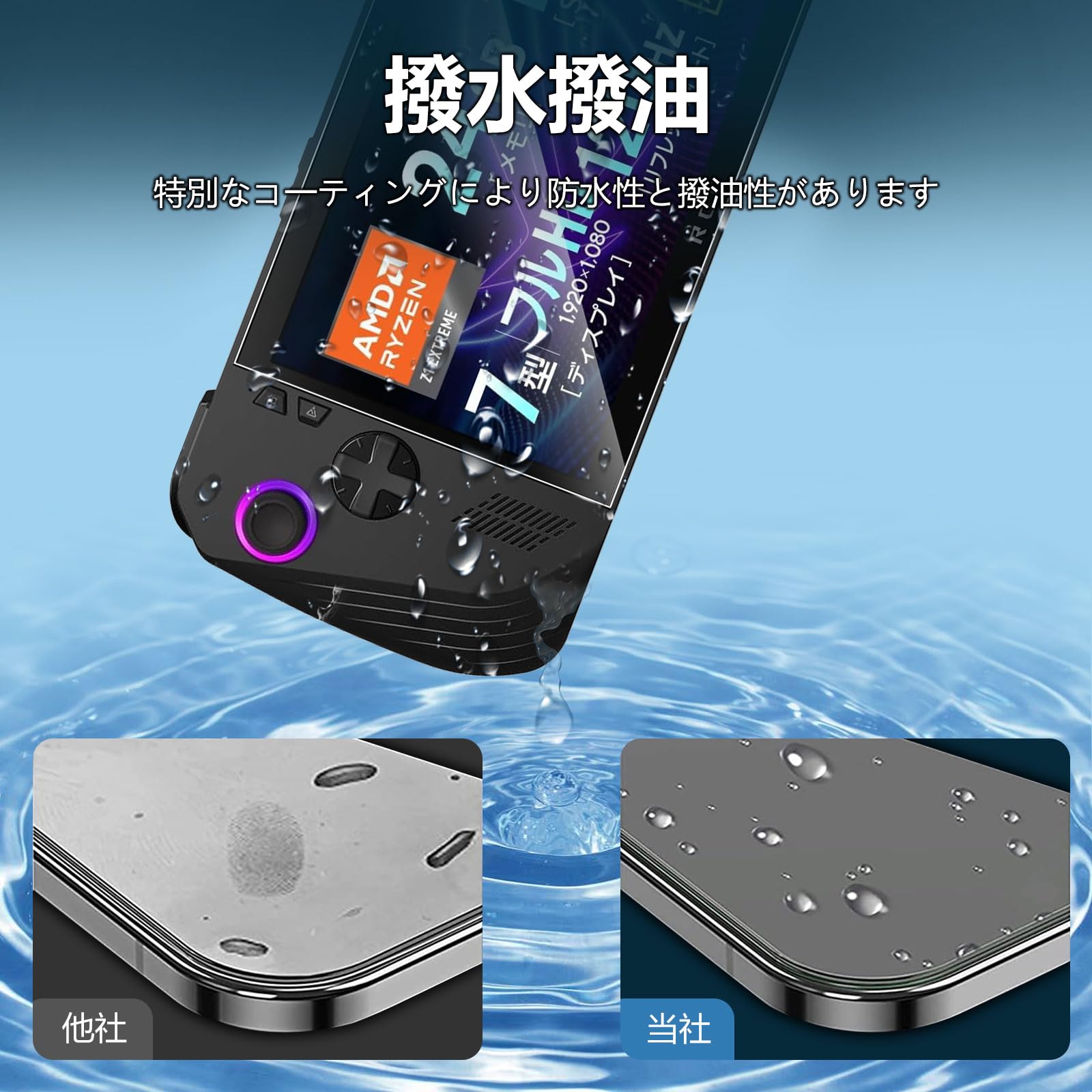 Amazon.co.jp: 【2枚入り】For ASUS ROG Ally X/ROG Ally/MSI Claw A1M