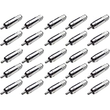 Switchcraft 25 Pack 3502A Long Body Cable End RCA Male with Solder Terminals