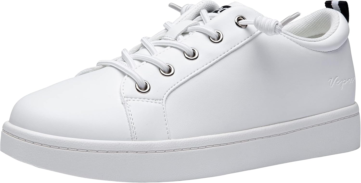 Vepose Women's Walking Casual Sneakers, Dressy Arch Support Comfortable Low Top Tennis Lace up 8003 Shoes
