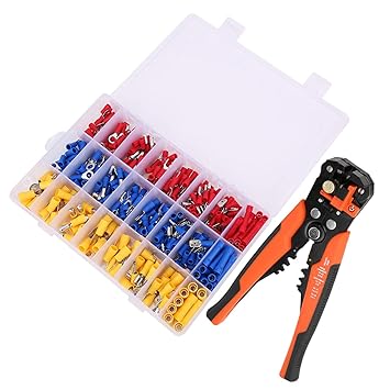 Wire Stripper, Cold Press Terminal, Brass Tin Plated Contact Material PVC Insulation Material Factory for Home Office Industry