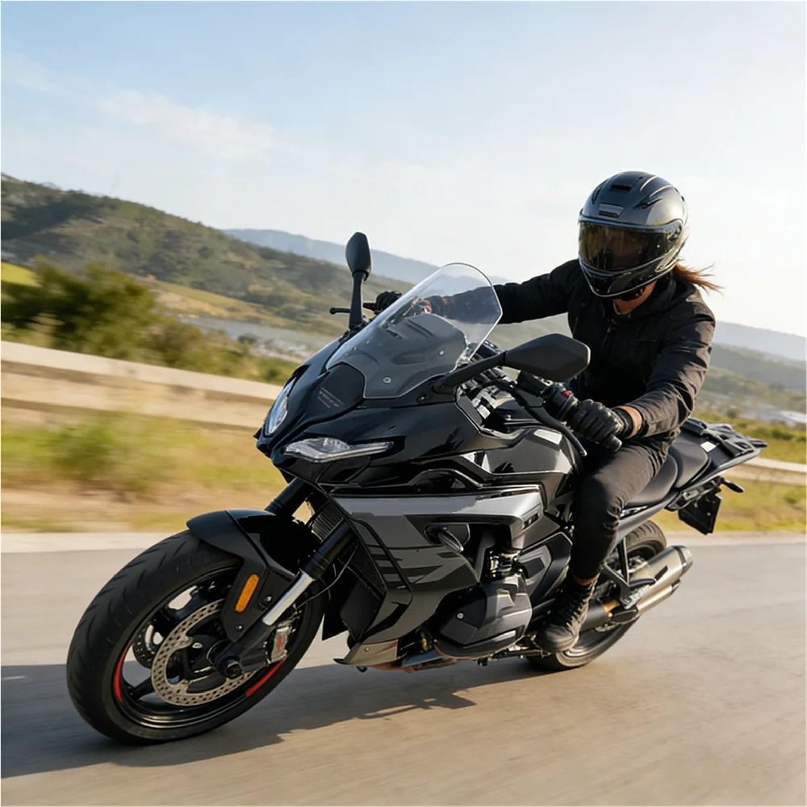 Szybka szyba motocyklowa Pasuje do BMW R1300 RS | Do deflektora powietrza przedniej szyby motocykla R1300RS(Gray 39CM)