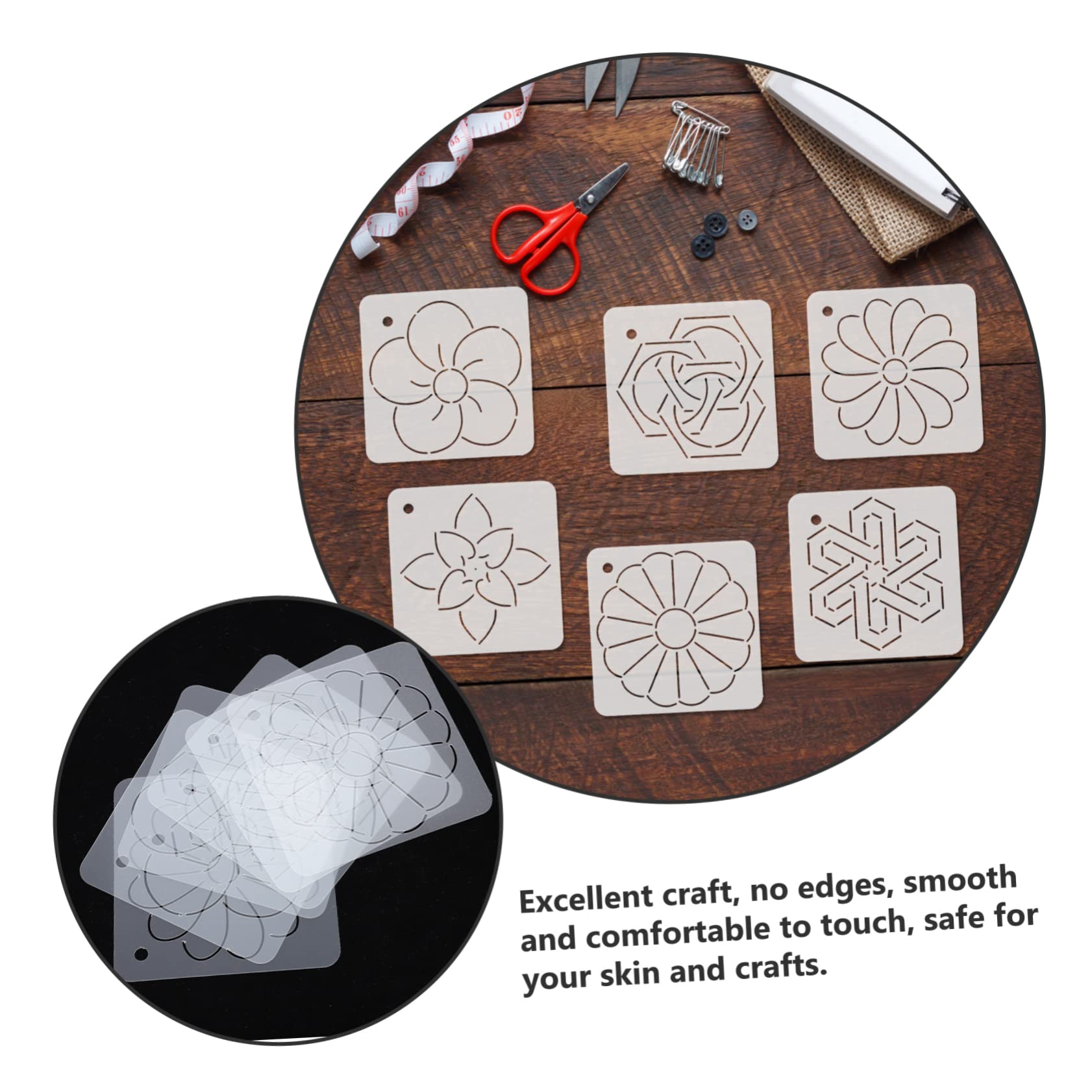 SEWACC 18piezas Plantillas De Acolchado De Acrílico Para y Costura De Patchwork y Para Manualidades