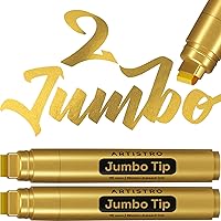 Vista 17 de Artistro 2 marcadores de pintura acrílica negros - 3mm marcadores de punta media - Perfectos para manualidades, proyectos de arte y más