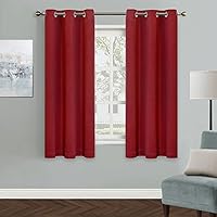 Vista 39 de MYSKY HOME - Cortinas opacas amarillas para sala de estar y dormitorio, cortinas de 84 pulgadas de largo, con ojales, cortinas de oscurecimiento