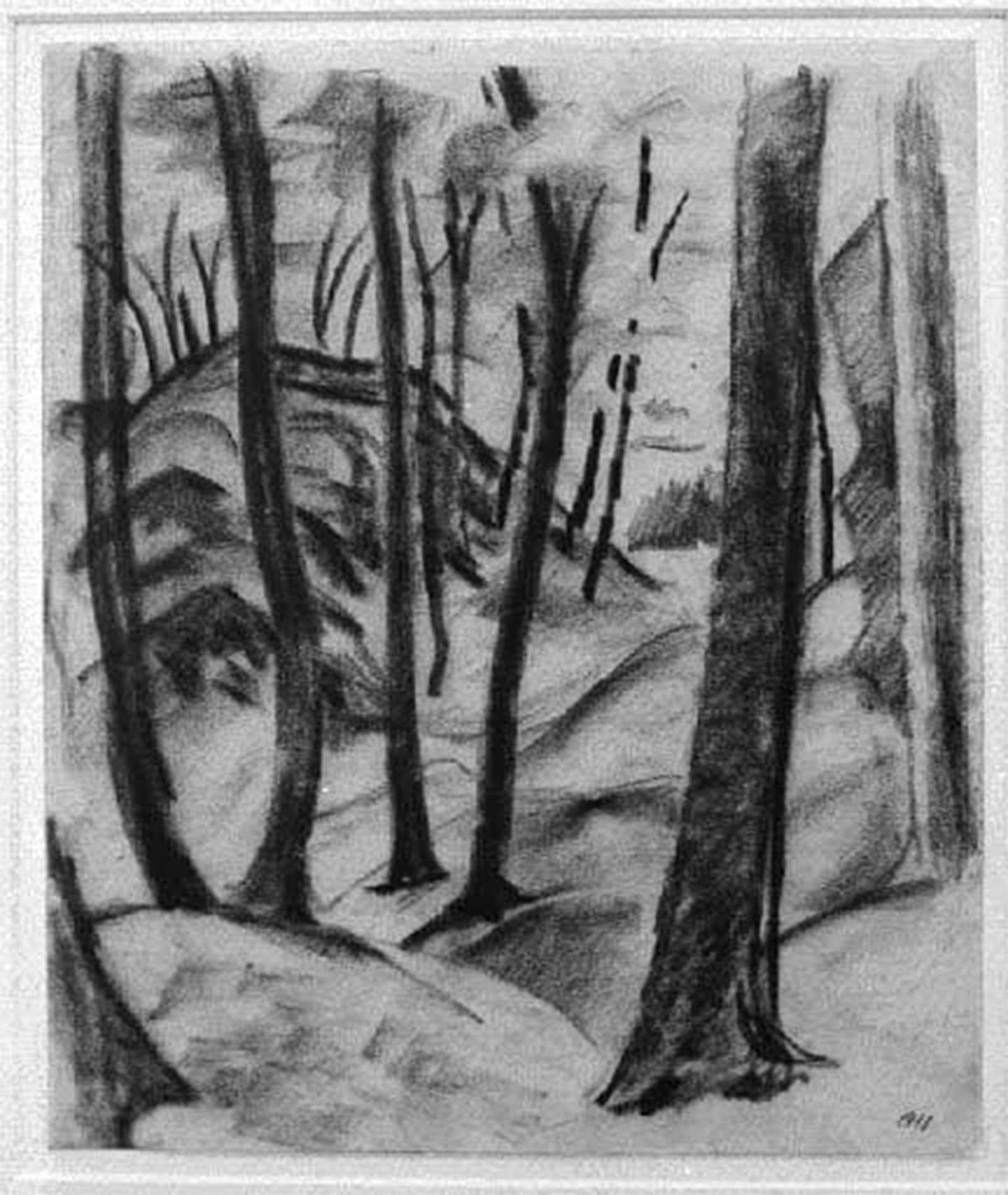 ARTXLXXBN Famous Prints Artwork Pictures Poster Painting Art Motive From the Wolfsschlucht by August Macke Artwork Landscape Pictures for Home Decor 60x90cm