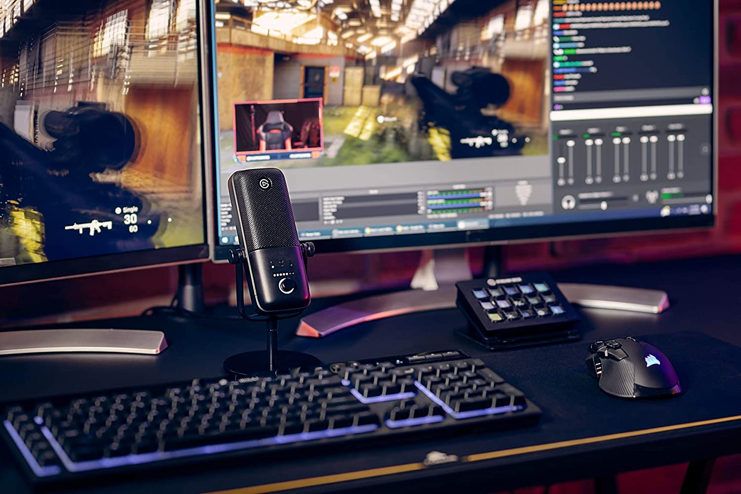 Elgato Wave:3 - Micrófono Condensador USB Profesional prémium para Streaming, podcasts, Juegos, Oficina en casa, Software Mezclador Gratis, plugins de Efectos, antidistorsión, Plug n Play, Mac, PC