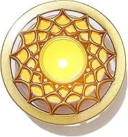 Vista 8 de Cubiertas para Velas Perfumadas con Estrellas Plateadas, Frascos Decorados, Tapas Pantallas Fundas, Prevenir el Contacto, Apoyan el Derretimiento