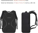 Sac à Dos MOSISO, Sac à Caméra pour Photographie DSLR/SLR/Miroir de 15-16 pouces Étanche Hardshell avec Support de Trépied et Compartiment pour Ordinateur Portable Compatible avec Canon/Nikon/Sony, Noir