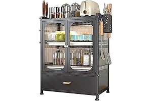 Kitchen Bakers Rack with Drawers