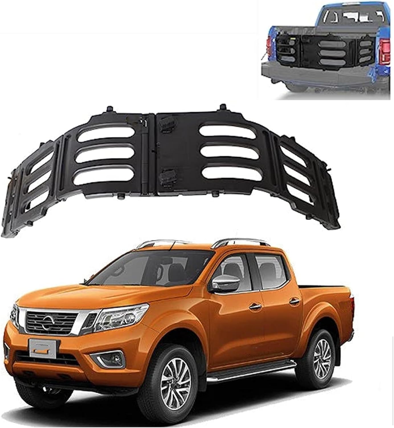 Truck Bed Extenders Fits for Nissan NAVARA NP300 2014-2025 Pickup Accessories Tailgate Stowable Collapsable Expansion Rack.