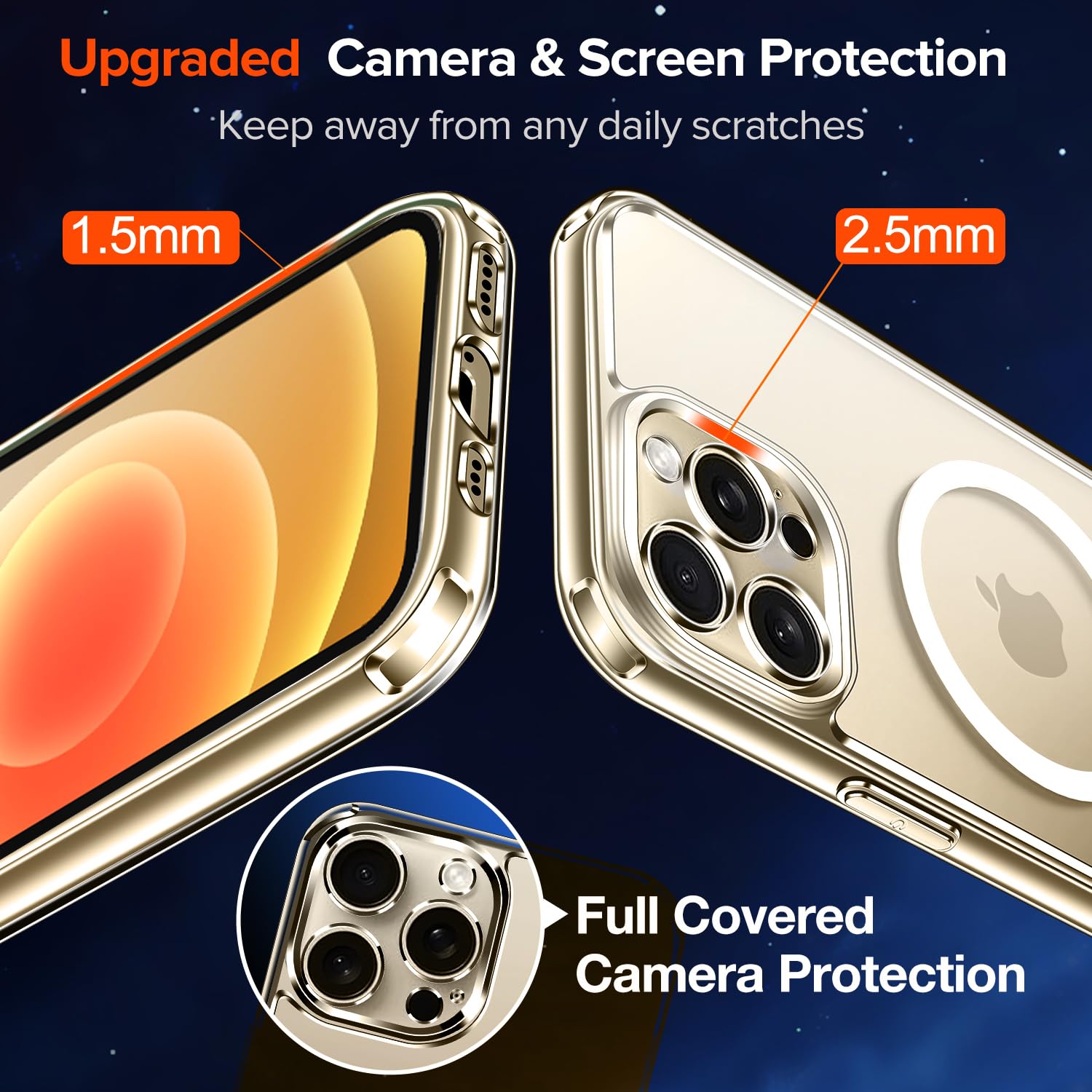Ivoler Durchsichtige MagSafe Hülle Für IPhone 12 Pro Max – Transparent, Magnetisch, Stoßfest, Vergilbungsfrei Mit Militärschutz