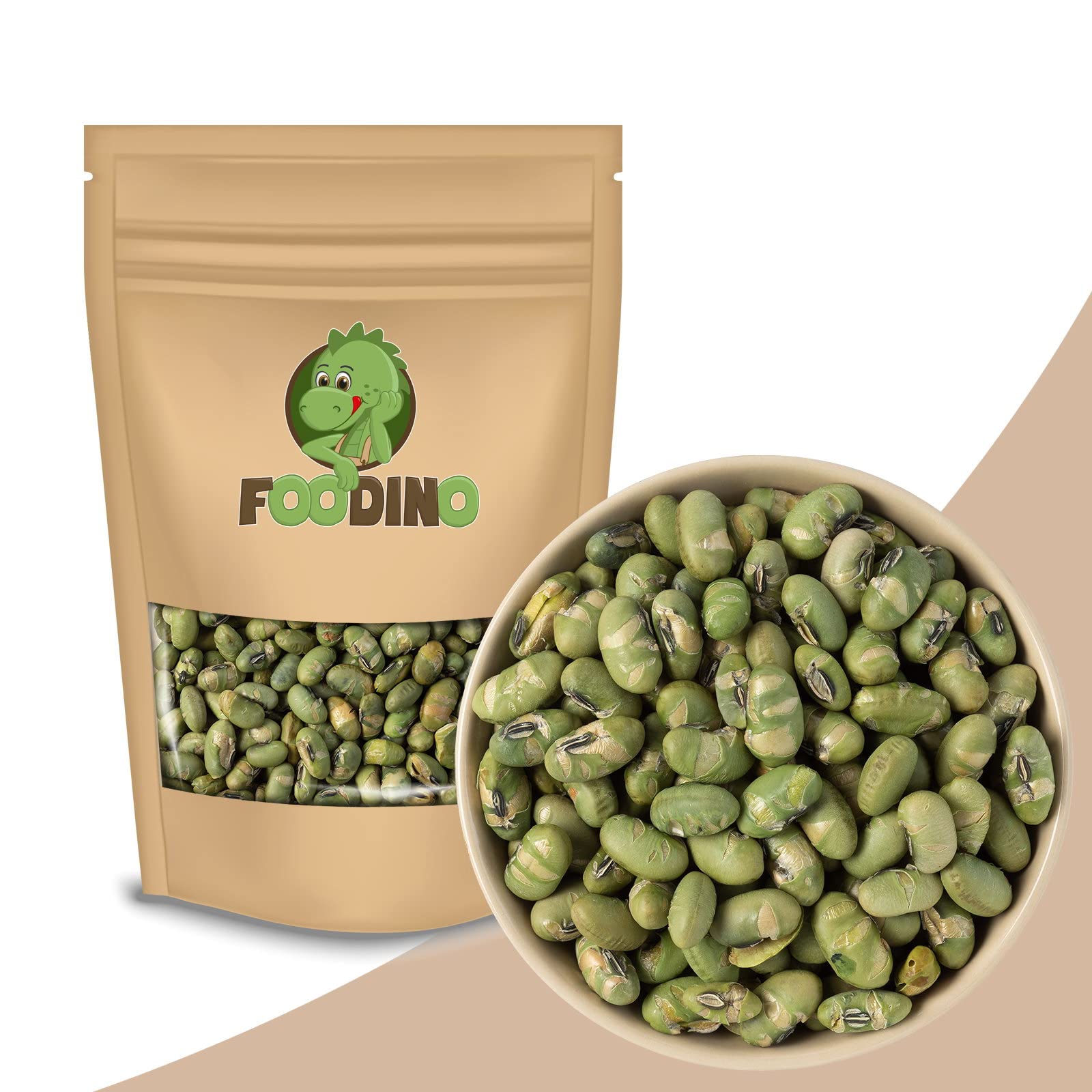 Edamame Bohnen Sojabohnen 1kg - 5kg knackige Sojabohnen getrocknet geröstet leicht gesalzen glutenfrei vegan leckere Sojabohnen ohne Fett geröstet wiederverschließbar Premium Qualität FOODINO (2,5kg)