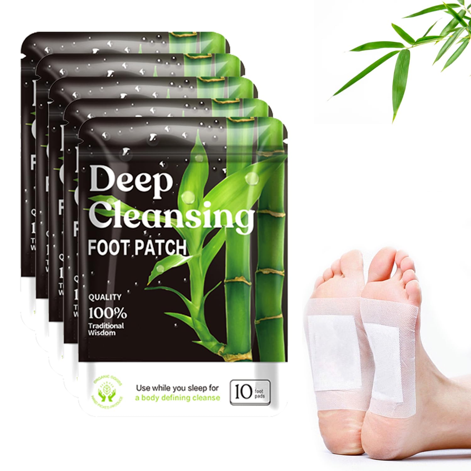 Photo 1 of (50 Pads) SOFFAIR Deep Cleansing Foot Pads