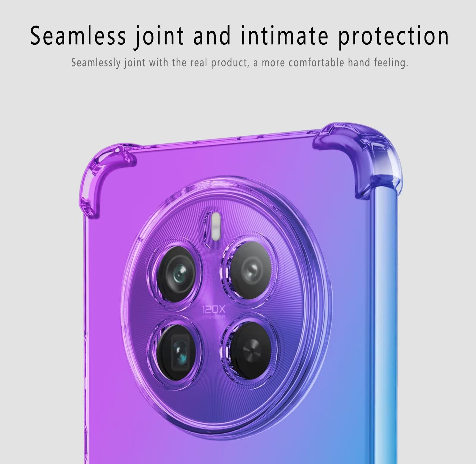 Topme Custodia In Silicone Per Realme 12 Pro 5G E 12 Pro+ 5G - Cover Con Bordo Dorato E Anticaduta - Blu Navy