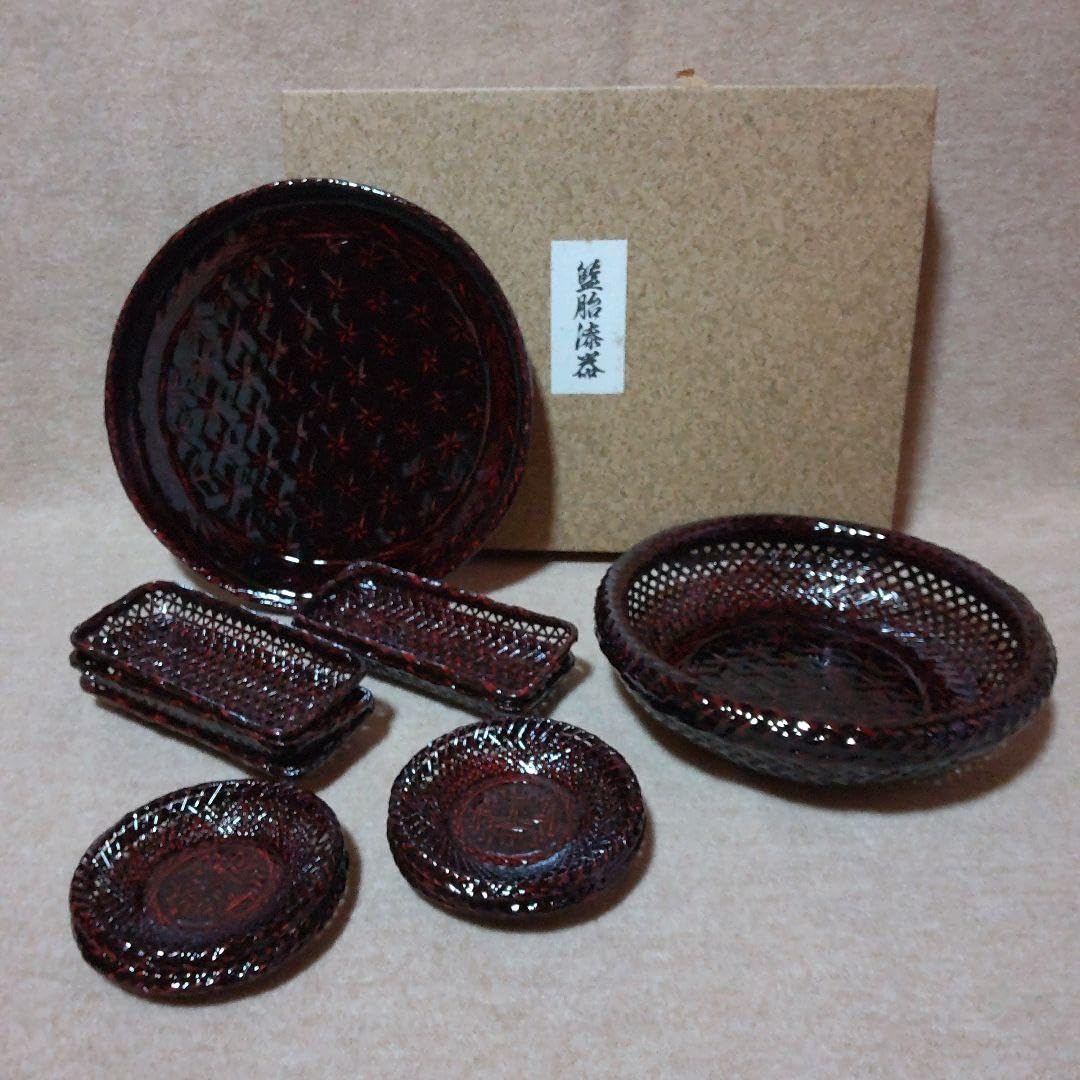 Amazon.co.jp: 籃胎漆器天然竹12点セット : ホーム＆キッチン