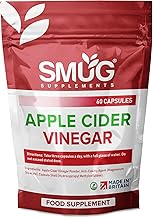 SMUG Supplements Apple Cider Vinegar - British Made - 1800mg Max Strength Daily Serving - Potent Vegan Capsules with Mother - Providing Essential Support Towards Health and Wellbeing