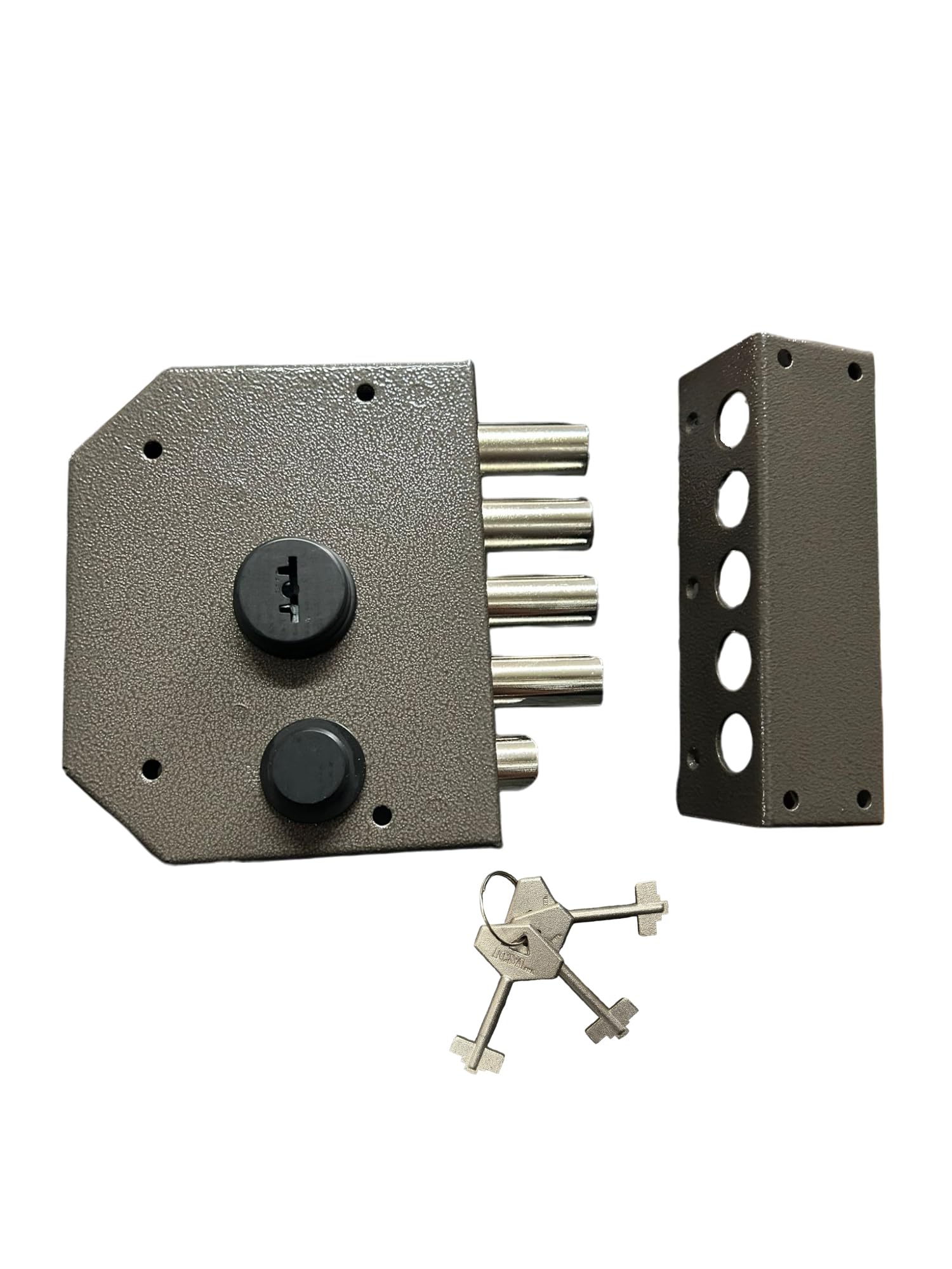 AERREGI SERRATURA PER PORTA PORTONCINO BLINDATO 137X166 mm COMPLETA DI TRE CHIAVI | SERRATURA A DOPPIA MANDATA MEZZO GIRO