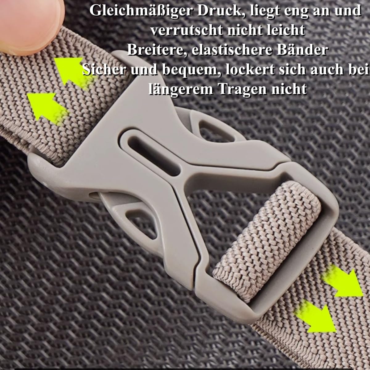 Titel: Yuziwi Geldgürtel Reisegürtel Diebstahlschutz Unsichtbare Bauchtasche Wasserdicht Nylon für Reisepass Kreditkarten Bargeld Damen Herren (6er Set Schwarz/Grau/Khaki)