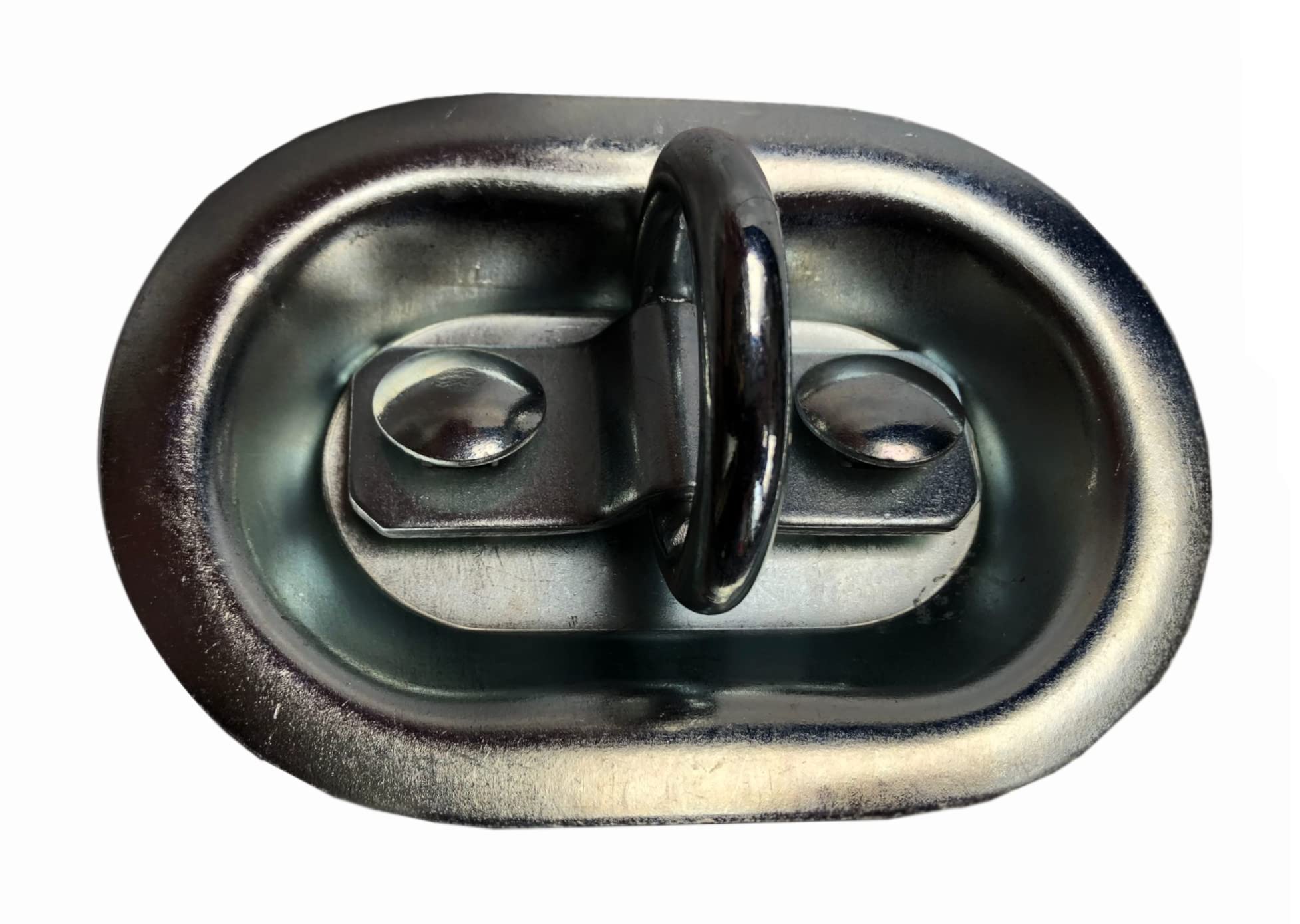 10x Zurrmulde 2200 kg Schraube Zurröse Zurrbügel mit D-Ring Zurrring oval 150x103 mm