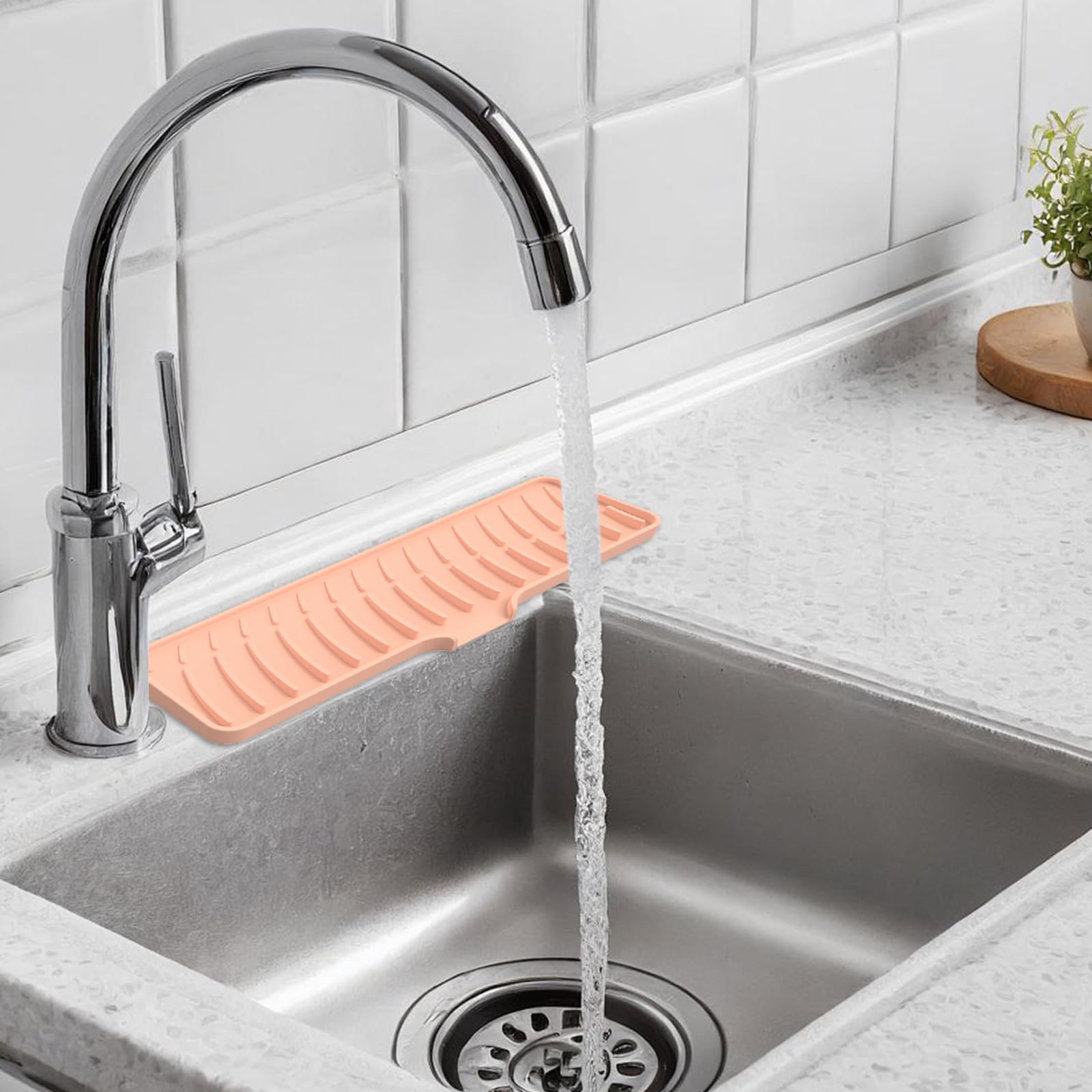 Esterilla de silicona multifunción para grifo, alfombrilla de drenaje antideslizante, grifo de cocina, accesorios para fregadero de cocina, accesorio grande para fregadero