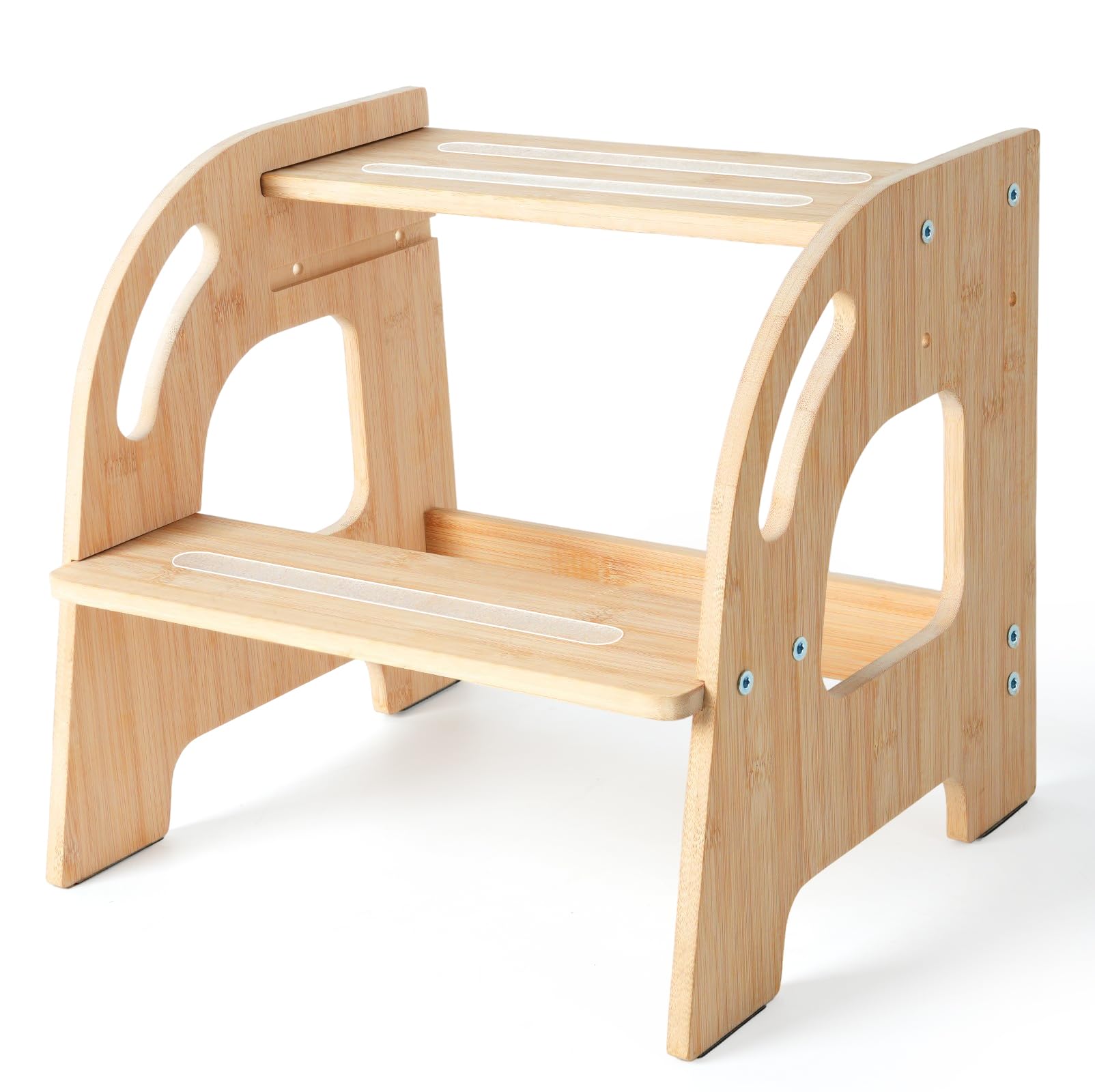 Amazon.com: Toddler Step Stool, Selucky Bamboo Height-Adjustable 2