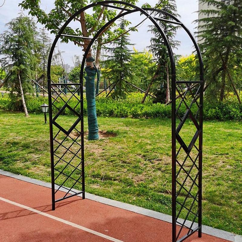 GZDXBF Arche De Jardin 130 Cm X 220 Cm Pour Plantes Grimpantes - Pergola Métal Résistante Antirouille