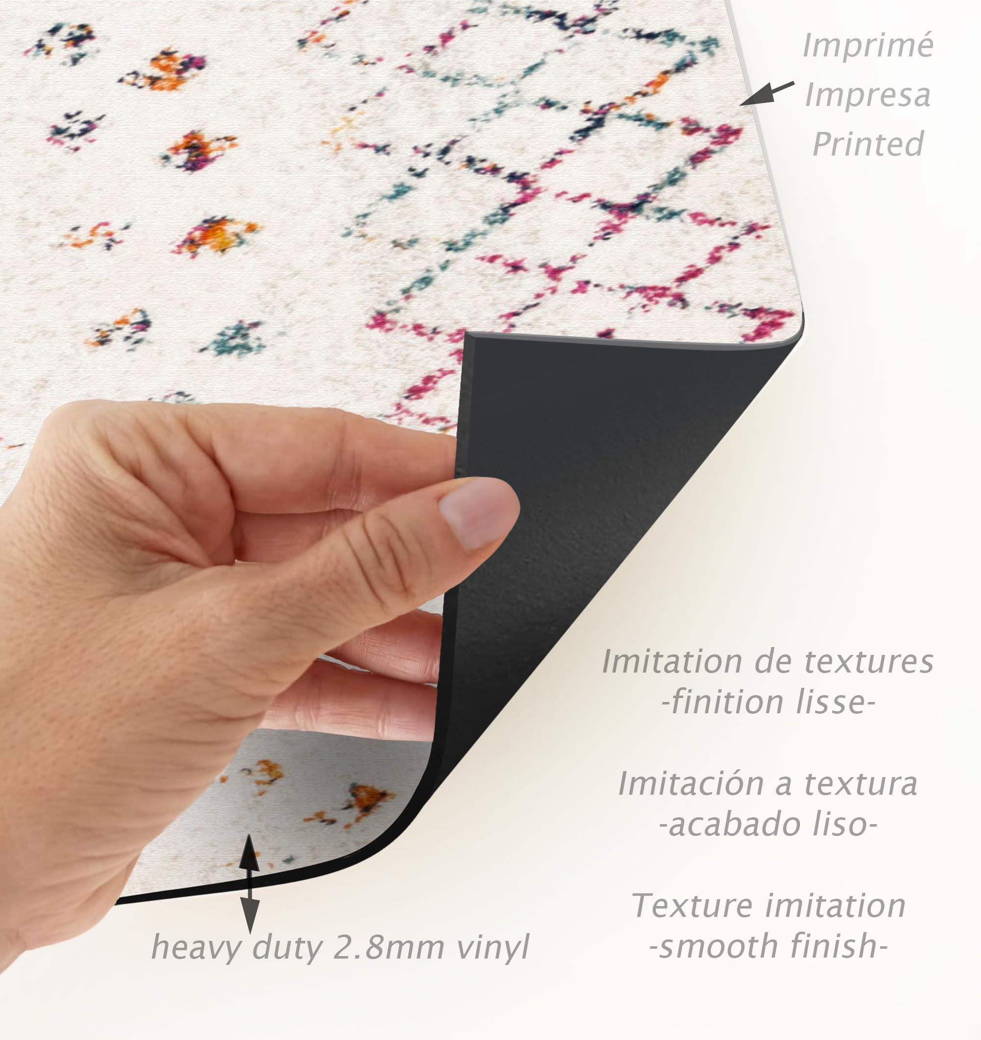 VINILIKO Tappeto, vinile, multicolore, 140 x 200 cm