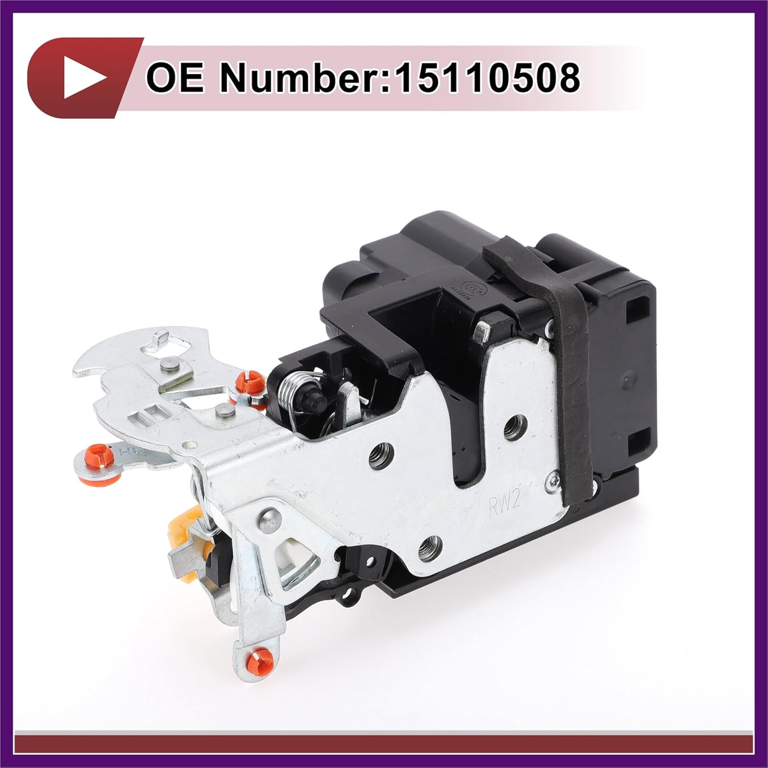 Power Door Lock Actuator Motor for Chevrolet Trailblazer 2002-2009 for GMC Envoy 2002-2009 Front Right Passenger Side Door Latch Actuator Assembly No.15110508 Premium Fit Design