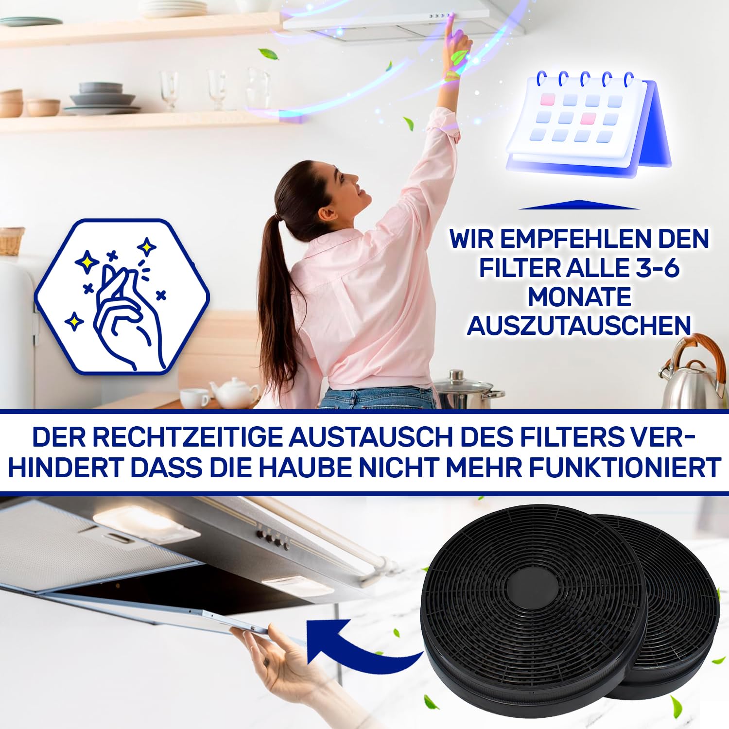 2x Aktivkohlefilter Für Dunstabzugshauben - Passend Für Respekta, Bomann, PKM