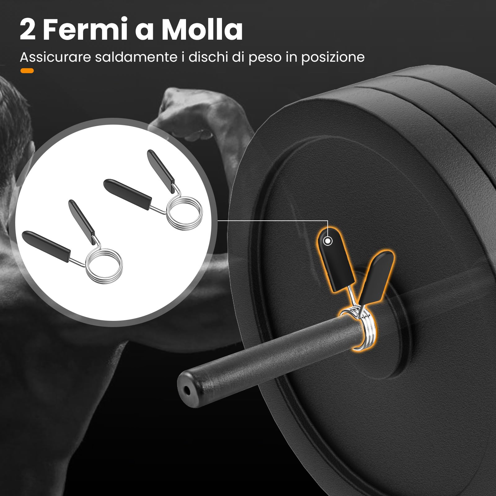 COSTWAY Barra della Trappola Olimpica, Olympic Hex Trap Bar in Acciaio con Maniglie Piegehvole, Barra Sollevamento Pesi, Capacità di Carico 226 kg