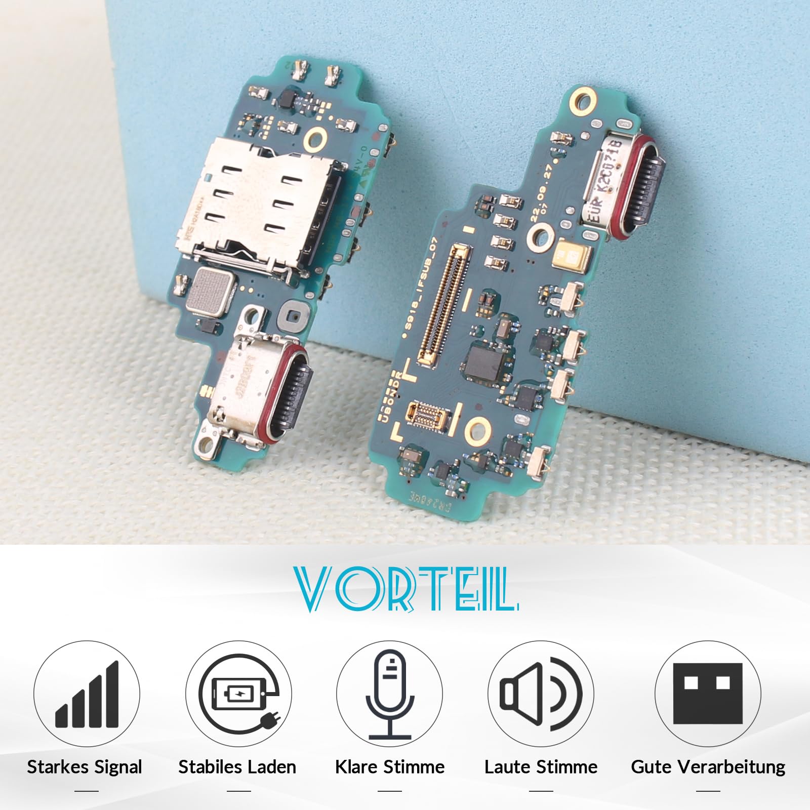 RongZy Dock Connector für Samsung Galaxy S23 Ultra 5G S918B Ladebuchse mit Flex Kabel kompatibel mit Samsung Galaxy S23 Ultra 5G S918B USB Typ C Ladeport Ersatz